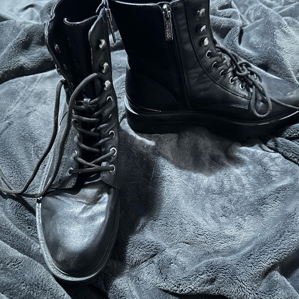 GUESS Women's Fearne Combat Boot